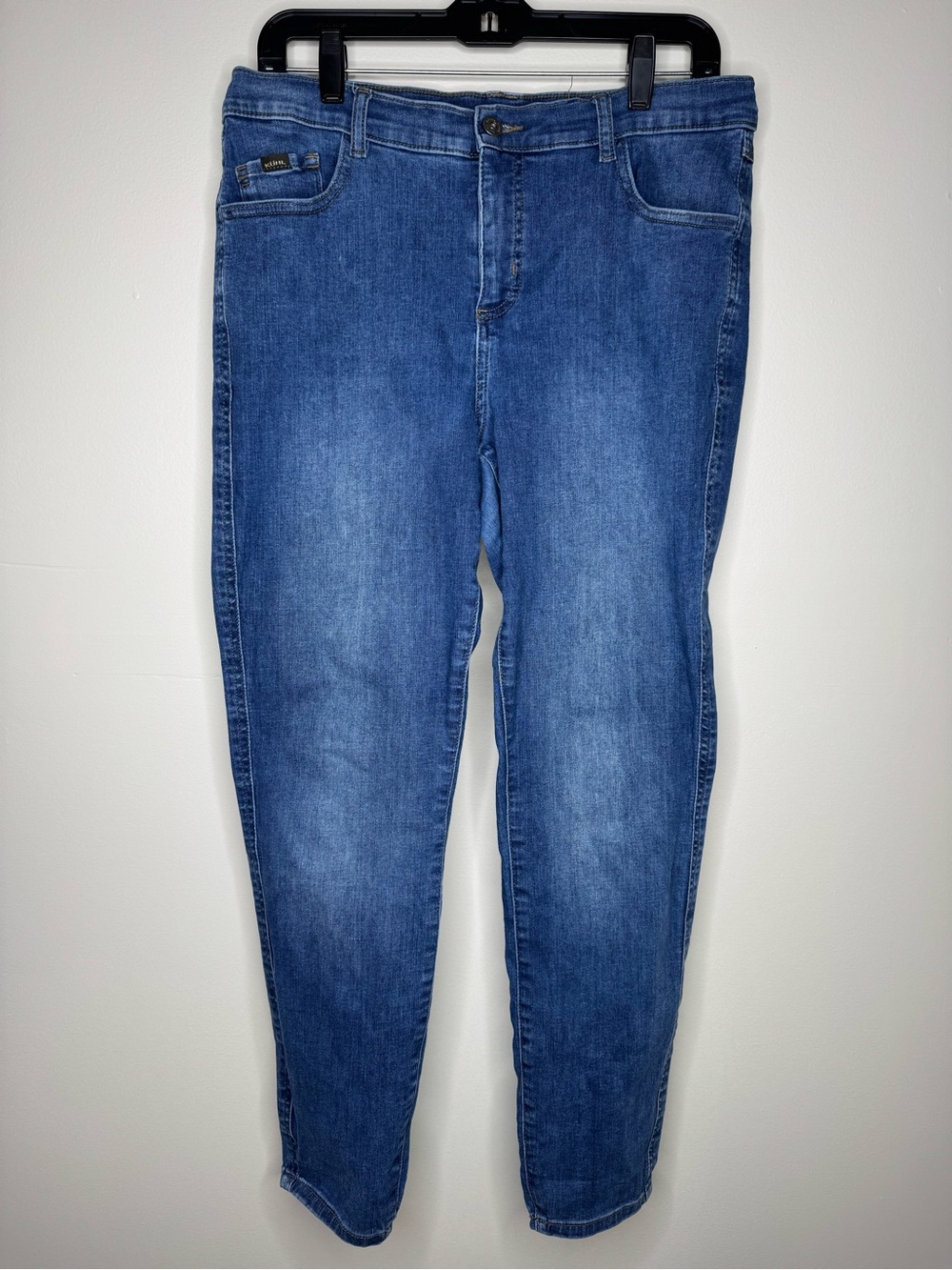 Kuhl 9” Kontour Flex Denim Skinny Jeans Vintage Blue Women’s Size 14 Short